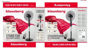 Wentylator Klausberg WENTYLATOR PODŁOGOWY Z PILOTEM I TIMEREM 40CM 50W KLAUSBERG KB-7718 8