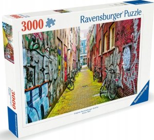 Ravensburger Puzzle 3000 Ulice Amsterdamu 1