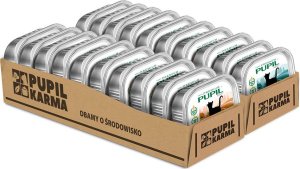 Pupil Premium Karma mokra dla kota PUPIL Premium szalka indyk + łosoś 20 x 100 g MIX 1