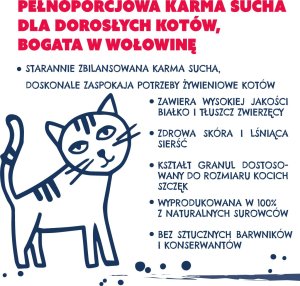 Teo Karma sucha dla kota TEO bogata w wołowinę 800 g 6