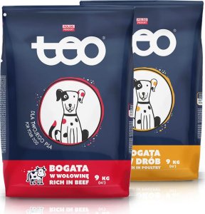 Teo Karma sucha dla psa TEO MIX smaków 2 x 9 kg 1