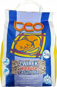 Żwirek dla kota Teo Żwirek dla kota TEO bentonitowy 5 kg 1