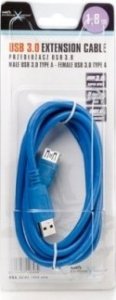 Kabel USB Natec USB-A - USB-A 1.8 m Niebieski (5908257126434) 1