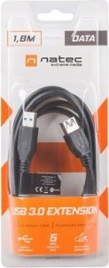 Kabel USB Natec USB-A - USB-A 1.8 m Niebieski (5908257126434) 3