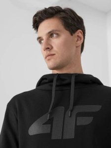 4f Bluza męska 4F Sportowa z kapturem Kangurka czarna M 4