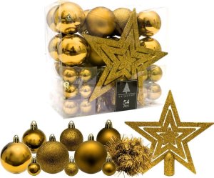 Koopman Bombki choinkowe złote 54 szt. 3