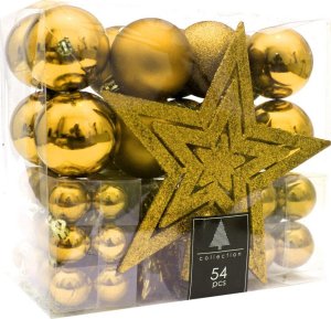 Koopman Bombki choinkowe złote 54 szt. 8