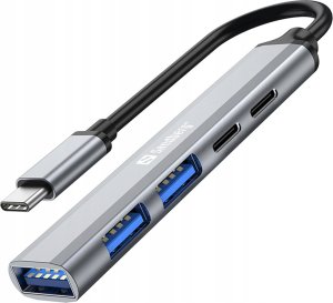 HUB USB Sandberg USB-C to 3xUSB-A+2xUSB-C SAVER 1