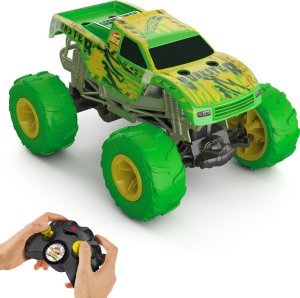 Mattel Hot Wheels Monster Trucks RC Gunkster Pojazd zdalnie sterowany Świecący w ciemności 1:15 (HTP15) 1