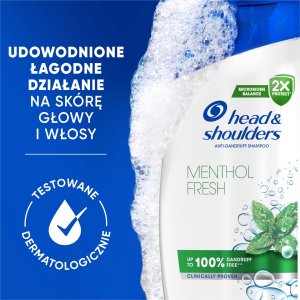head & shoulders Plaukų šampūnas Head&Shoulders Menthol Fresh, 800 ml 3
