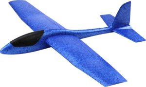 LeanToys Duży Samolot Styropianowy Piankowy Lekki Szybowiec Niebieski 68CM 2