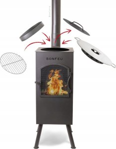 Palenisko ogrodowe Rojaplast BONFEU KOMINEK OGRODOWY BONCARRÉ RDZAWY 20