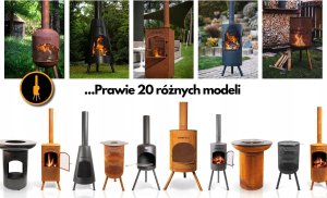 Palenisko ogrodowe Rojaplast BONFEU KOMINEK OGRODOWY BONCARRÉ RDZAWY 6