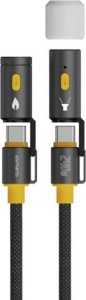 Kabel USB 4smarts 4smarts 3in1 USB-C Kabelset Explorer 240W 1,5m schwarz 1