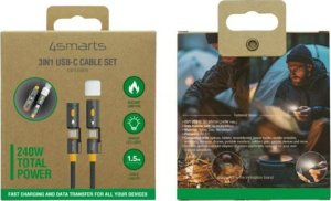 Kabel USB 4smarts USB-C - USB-C 1.5 m Czarny (541240) 5