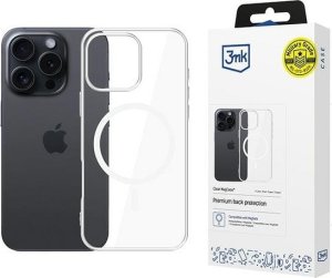 3MK Etui na telefon 3mk do Apple iPhone 16 Pro Max z Mag Safe - przezroczyste Clear MagCase 1