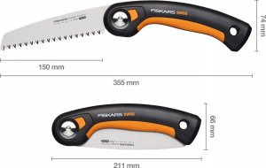 Fiskars FISKARS SIEKIERA ROZŁUPUJĄCA X32  X-SERIES OSTRZE L + PIŁA SKŁADANA 15
