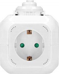 Orno ORNO FRONT CUB 4x2P+Z, 2xUSB, 1.4M, WHITE 4