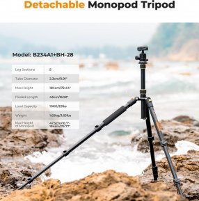 Statyw K&F Statyw K&F Concept B234A1 z głowicą kulową BH-28 2