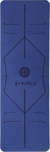 HMS Mata do ćwiczeń jogi yogi fitness korkowa TPE HMS YM10 niebieska 13