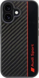 Audi Audi Carbon Fiber Stripe iPhone 16 6.1" czarny/black hardcase AUS-TPUPCIP16-R8/D1-BK 1