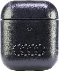 Audi Audi Leather Big Logo AirPods 1/2 cover   czarny/black AU-AP-GT/D3-BK 1