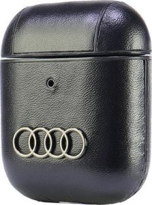 Audi Audi Leather Big Logo AirPods 1/2 cover   czarny/black AU-AP-GT/D3-BK 3