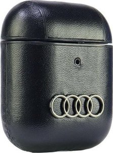 Audi Audi Leather Big Logo AirPods 1/2 cover   czarny/black AU-AP-GT/D3-BK 4