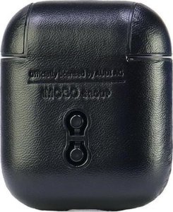 Audi Audi Leather Big Logo AirPods 1/2 cover   czarny/black AU-AP-GT/D3-BK 5