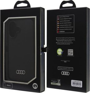 Audi Audi Silicone Case iPhone 16 6.1" czarny/black hardcase AU-LSRIP16-Q3/D1-BK 7