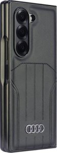 Audi Synthetic Leather MagSafe Z Fold6 F956 czarny/black hardcase AU-TPUPCMFold6-Q5/D1-BK 4
