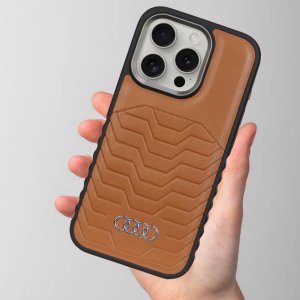 Audi Audi Synthetic Leather MagSafe iPhone 16 Pro Max 6.9" czarny/black hardcase AU-TPUPCMIP16PM-GT/D3-BK 12