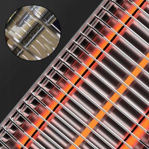 Sunred Infraraudonųjų spindulių šildytuvas Veito BLADE (sidabrinis, 2000W) 4