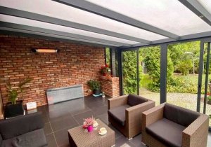 Sunred Infraraudonųjų spindulių šildytuvas Veito BLADE S (juodas, 2500W) 10