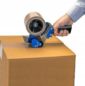 Kangaro Dyspenser do taśm pakowych KANGARO, 50-75mm, żółty (KACSM201-06) 3