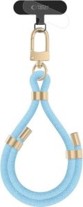 Tech-Protect TECH-PROTECT C4S ROPE WRIST STRAP BABY BLUE/GOLD 1