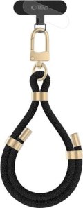 Tech-Protect TECH-PROTECT C4S ROPE WRIST STRAP BLACK/GOLD 1