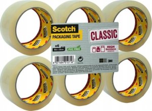 Scotch 3M Taśma pakowa Scotch® Classic (CL.4850.F6.T), 48mm, 50m, 6szt., transparentna 1