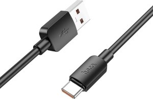 Kabel USB Hoco USB-A - USB-C 1 m Czarny 2