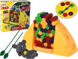 LeanToys Gra Zręcznościowa Serowa Piramida Nie Zrzuć Myszy 1