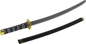 LeanToys Miecz Samuraja Ninja Pochwa Na miecz 60cm x 7cm x 6cm 3