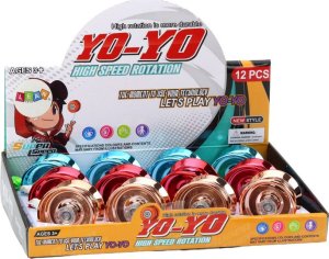 LeanToys Yoyo Aluminiowe Klasyczne Jojo Niebieski Złoty Czerwony 5