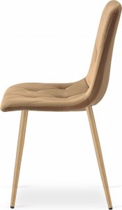 Leobert Krzesło LIBRA - brązowy aksamit / nogi kolor drewna x 1 3