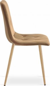 Leobert Krzesło LIBRA - brązowy aksamit / nogi kolor drewna x 1 4
