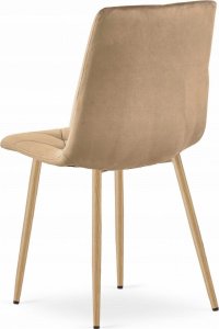 Leobert Krzesło LIBRA - brązowy aksamit / nogi kolor drewna x 1 6