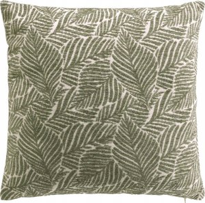 Douceur d`Interieur Ozdobna poduszka, żakardowy wzór liści,40 x 40 cm 1