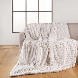 Douceur d`Interieur Pluszowy koc ze sztucznego futra, LYNX 2