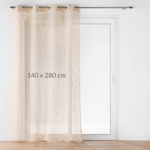 Dymo Firana na przelotkach ze złotym nadrukiem, LOUXOR, 140 x 280 cm 2