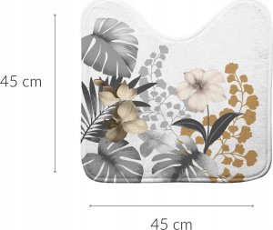 Bisk Dywanik łazienkowy 45x45cm biały 2