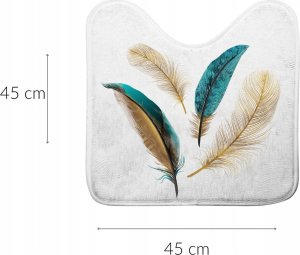 Bisk Dywanik łazienkowy 45x45cm biały 2